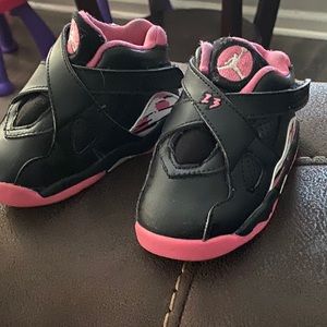 Pink and black doodler Jordan’s size 5C